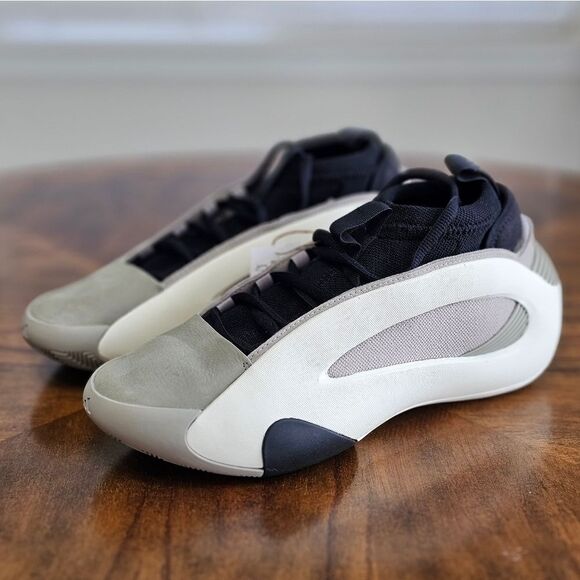 Adidas Harden Vol. 8 Feather Grey Basketball Shoes Women’s 11 Black Tan IG6649 - Picture 1 of 14